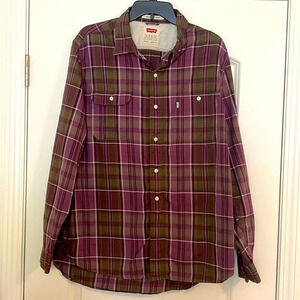 Levi’s Button Up Shirt Plaid Men’s Size XL